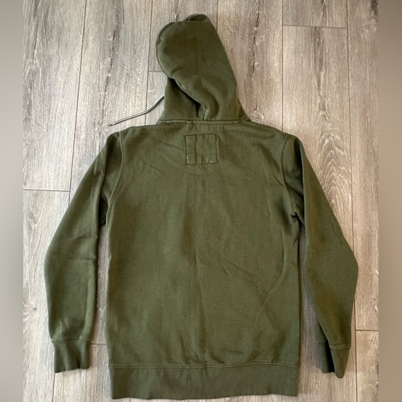 PULL AND BEAR KHAKI GREEN HOODIE SIZE SMALL - Picture 5 of 5